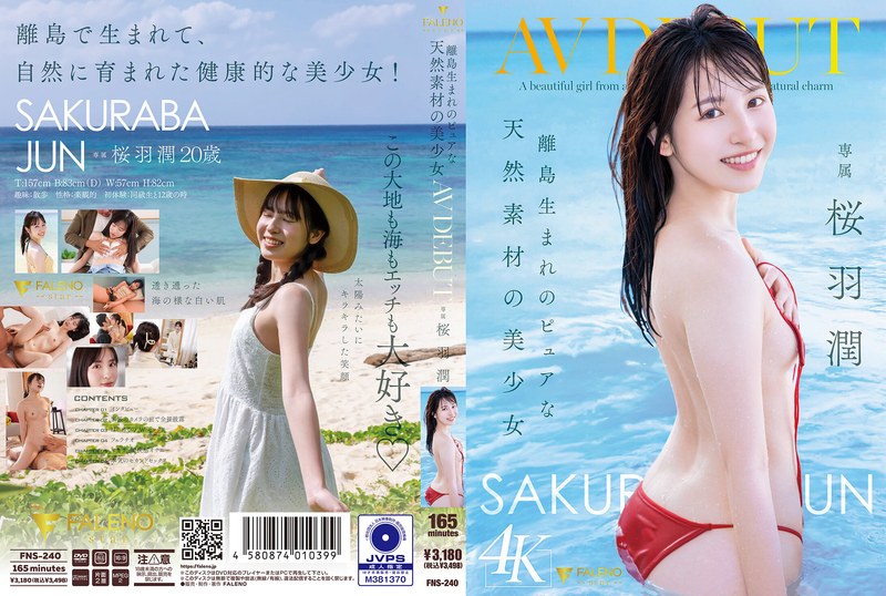 FNS-240 - A Beautiful Girl From A Remote Island, Made Of Pure, Natural Materials: Av Debut--Jun Sakuraha